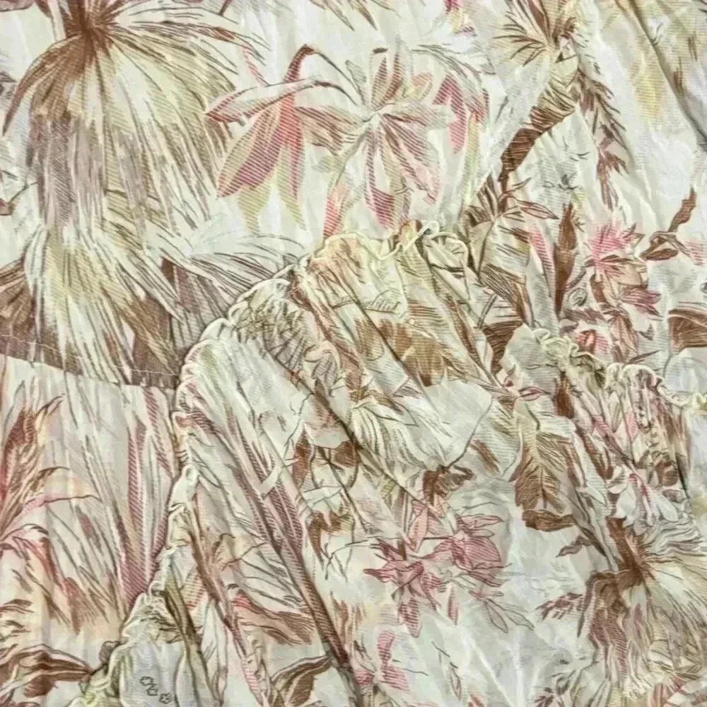 Bohemian Strapless Maxi Dress By Anthropologie - UK 12 US 8 EU 40 Floral Flowy - Picture 4 of 8